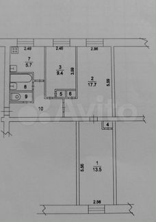 Под офис, гостиницу, коммерцию, 57 м²