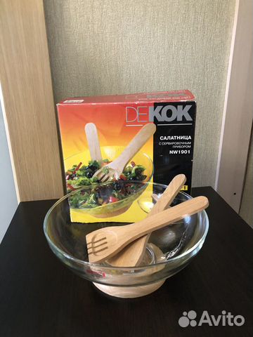 Салатник Dekok NW-1901 с сервировочным прибором