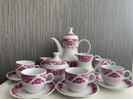 Сервиз кофейный Kahla гдр 1960-70гг Винтаж