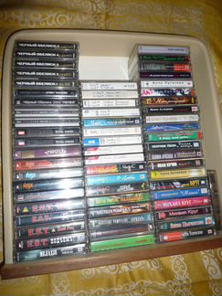 Кассеты студийки рок, поп, шансон. Кучками