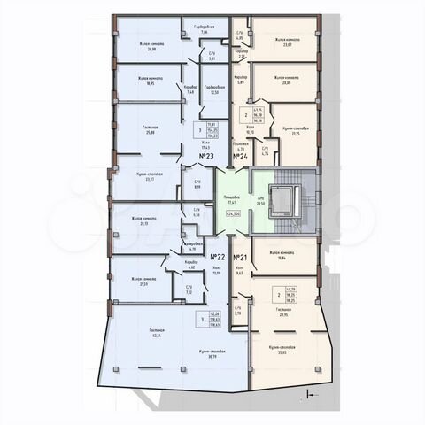 3-к. квартира, 178,6 м², 8/10 эт.