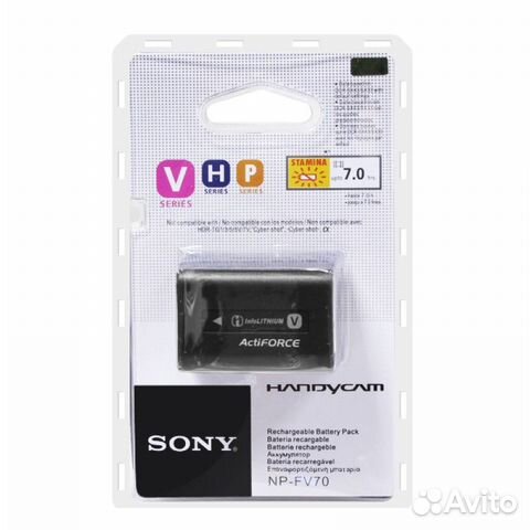 Np fv70 аккумулятор sony