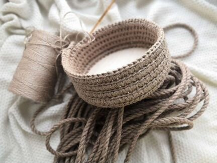 Корзинки из джута