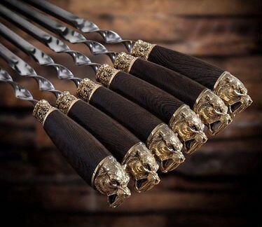 Набор подарочный шампура тигр