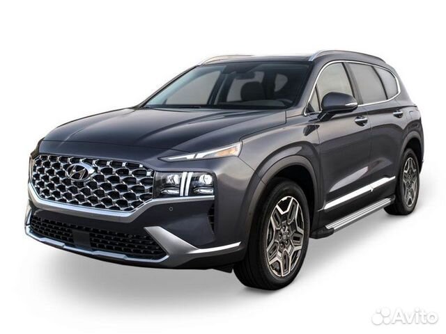 Подножки боковые пороги Hyundai Tucson IV, 2021+ R