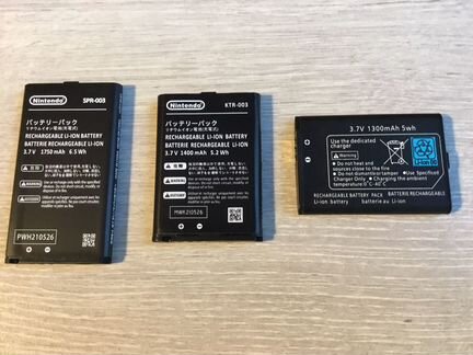Аккумуляторы для Nintendo New 3DS/3DS/XL