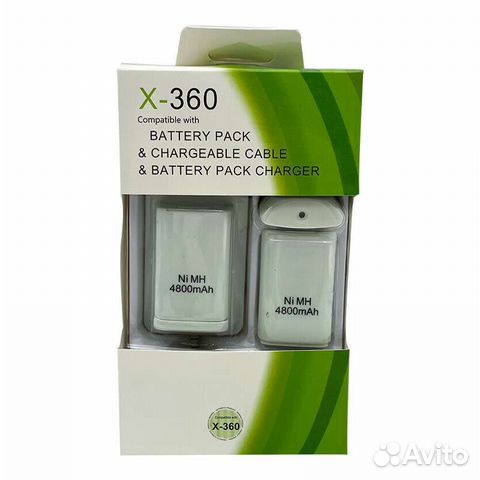 Аккумуляторы 2шт для Xbox 360 +usb кабель 5в1