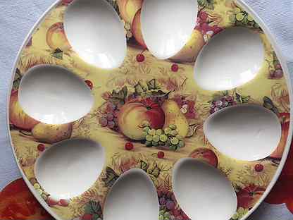 Тарелка для яиц керамика