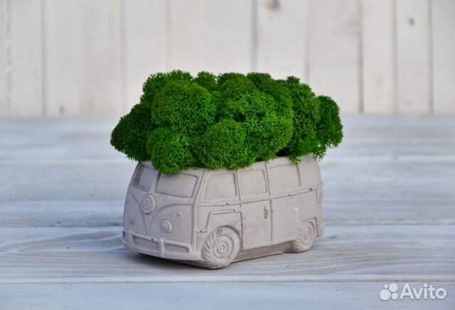 Бетонное кашпо BUS