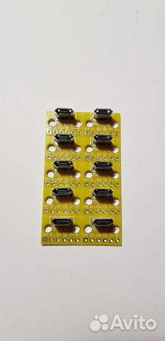 Микро usb 2.0 на печатной плате