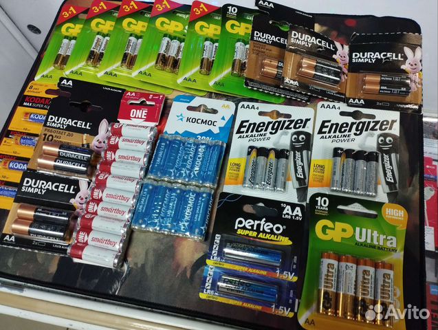 Большой Выбор Батареек AA,AAA, Крона, Таблетки