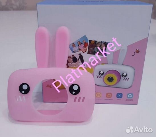 Детский фотоаппарат игрушка зайчик мишка