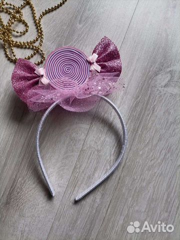 Ободок конфетка Брошь