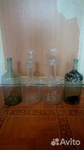 Бутыли, графины