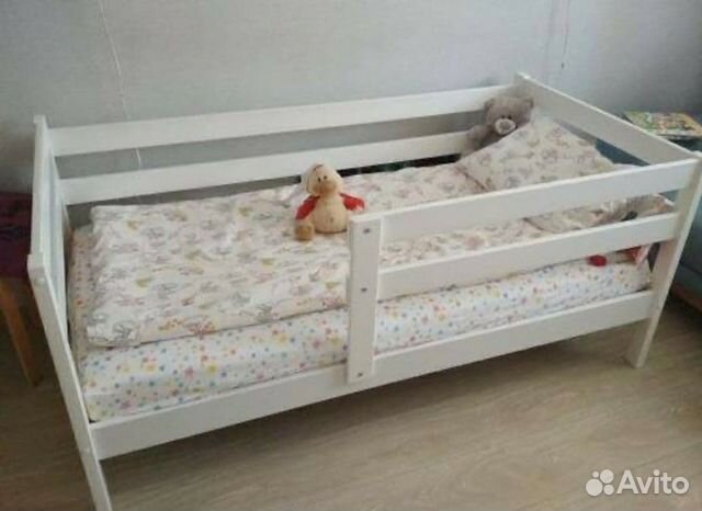 Кровать 140 на 80 детская с бортиками