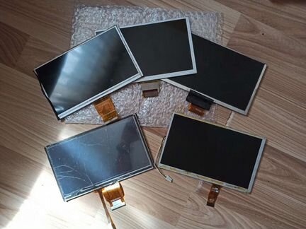 Дисплей lcd магнитолы 2din, без сенсорного стекла