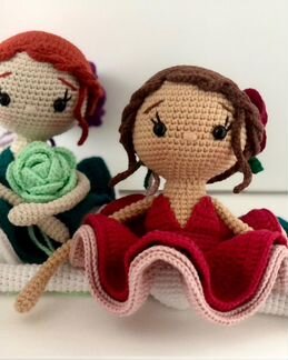 Игрушка ручной работы кукла- балерина