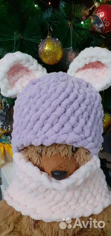 Шапка балаклава зимняя новая ручная работа
