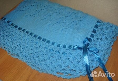 Детский плед вязаный