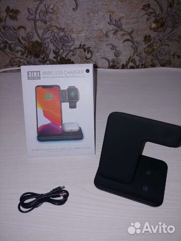 Беспроводная зарядная док-станция 15 Вт Qi