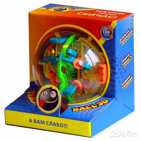 Головоломка Шар-Лабиринт Track Ball 3D 100 ходов