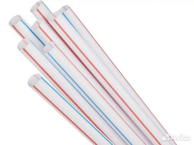 Трубочки д/напитков цветная прямая d8мм, 500шт