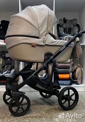Коляска 2 в 1 Pituso Confort, кожа Капучино