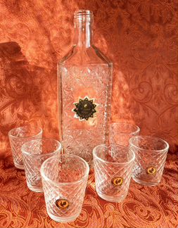 Коньячный набор. Стопки. Хрусталь