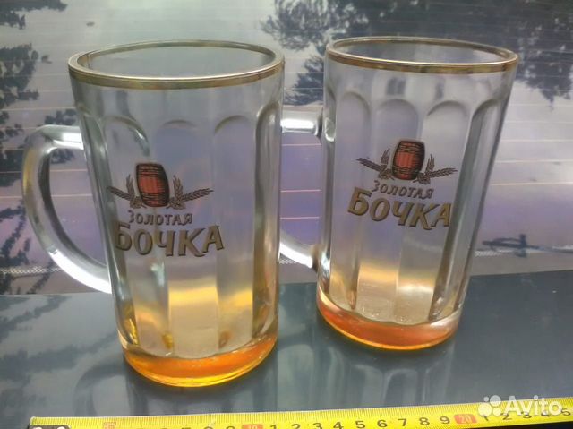 Пивная кружка золотая бочка