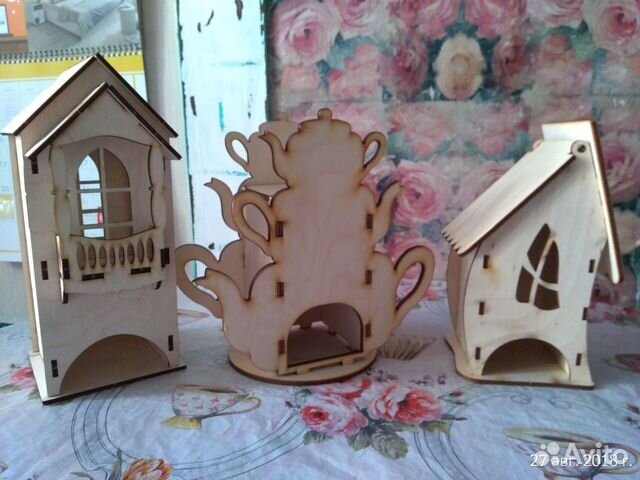 Чайные домики в подарок и декупажа