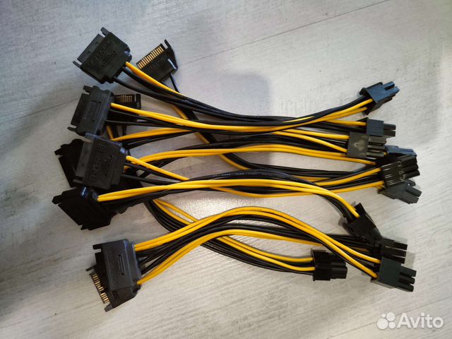 Переходник molex- 6pin, SATA- 6 pin