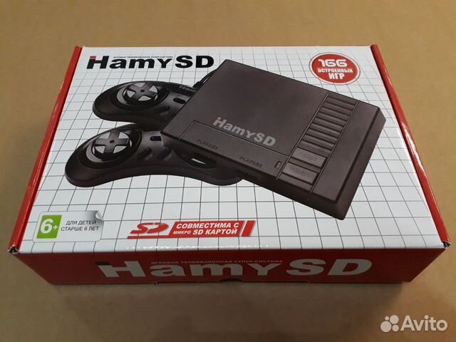 Игровая приставка Hamy SD 16bit,166 игр Sega,новая