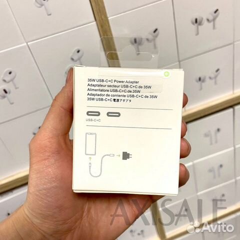 Адаптер питания USB C 35W быстрая зарядка