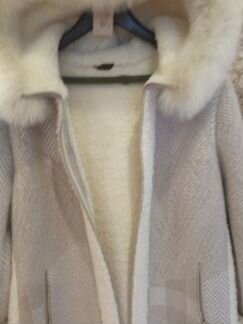 Пальто женское зимнее из шерсти альпака