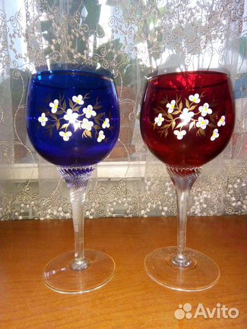Фужеры.Богемское стекло.Чехословакия