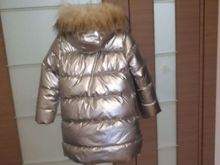 Зимнее пальто для девочки 128-134