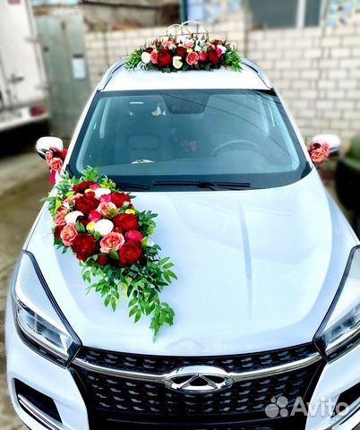 Свадебное украшение на машину аренда