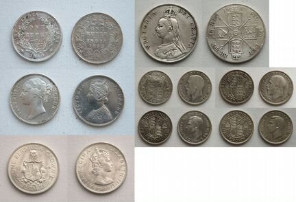 Серебряные монеты Британской империи и колоний