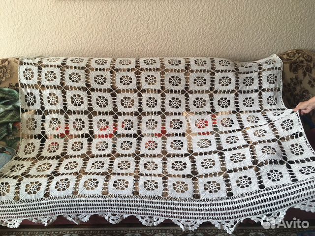 Покрывало, кружево, 20 век, СССР, антиквариат