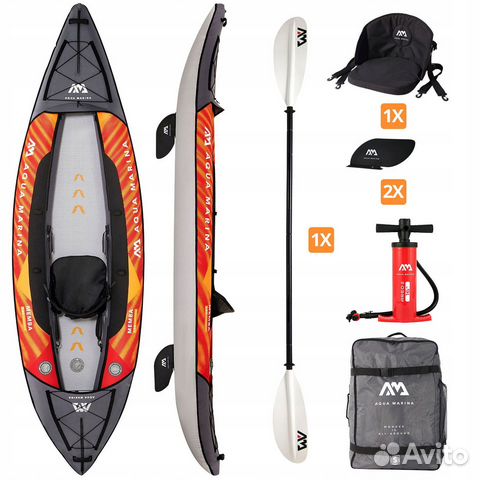 Каяк надувной одноместный aqua marina Memba-330