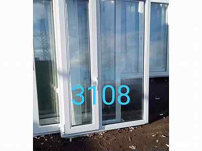Окно бу пластиковое, 1560(в) х 1130(ш) № 3108