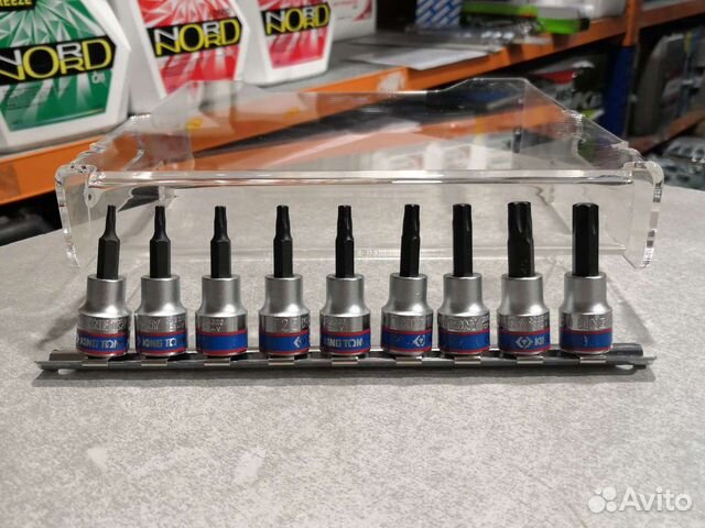 Набор торцевых насадок 3/8 torx Т10-Т50 9пр KT