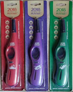 Зажигалка газовая бытовая многоразовая Fifa 2018