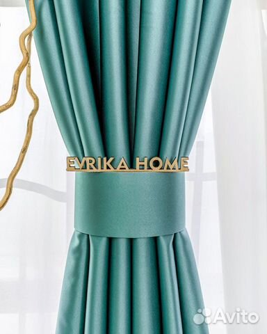 Шторы Аврора (светло-бирюзовый) Evrika Home