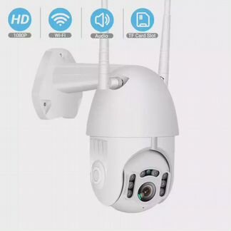 Видеокамера поворотная PTZ Wi-Fi 1080P с SD