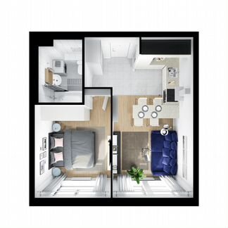 1-к квартира, 36.1 м², 18/24 эт.