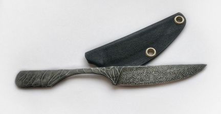 Кованый нож Волчий век Снежинка