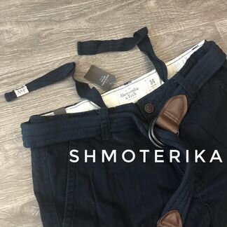 Abercrombie Fitch Шорты Карго Синие, все размеры