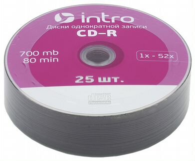 Диск cd-r 700mb 25 штук