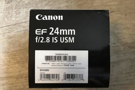 NEW Canon EF 24mm f/2.8 IS USM